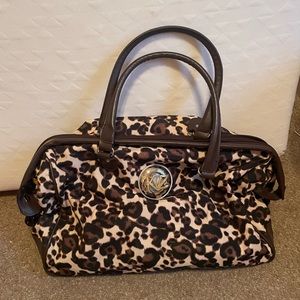 Cheetah print bag